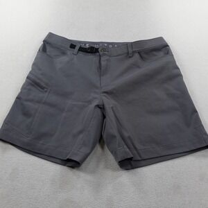 Outdoor Vitals Satu Shorts Womens 16 Gray Cargo Lightweight DWR Hiking Travel 8"